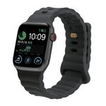 Pulseira de relógio em silicone com fivela invertida, para Apple Watch Ultra 49mm / Series 8&7 45mm / SE 2&6&SE&5&4 44mm / 3&2&1 42mm, para Apple Watch Series 8&7 41mm / SE 2&6&SE&5&4 40mm / 3&2&1 38mm