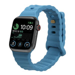 Pulseira de relógio em silicone com fivela invertida, para Apple Watch Ultra 49mm / Series 8&7 45mm / SE 2&6&SE&5&4 44mm / 3&2&1 42mm, para Apple Watch Series 8&7 41mm / SE 2&6&SE&5&4 40mm / 3&2&1 38mm