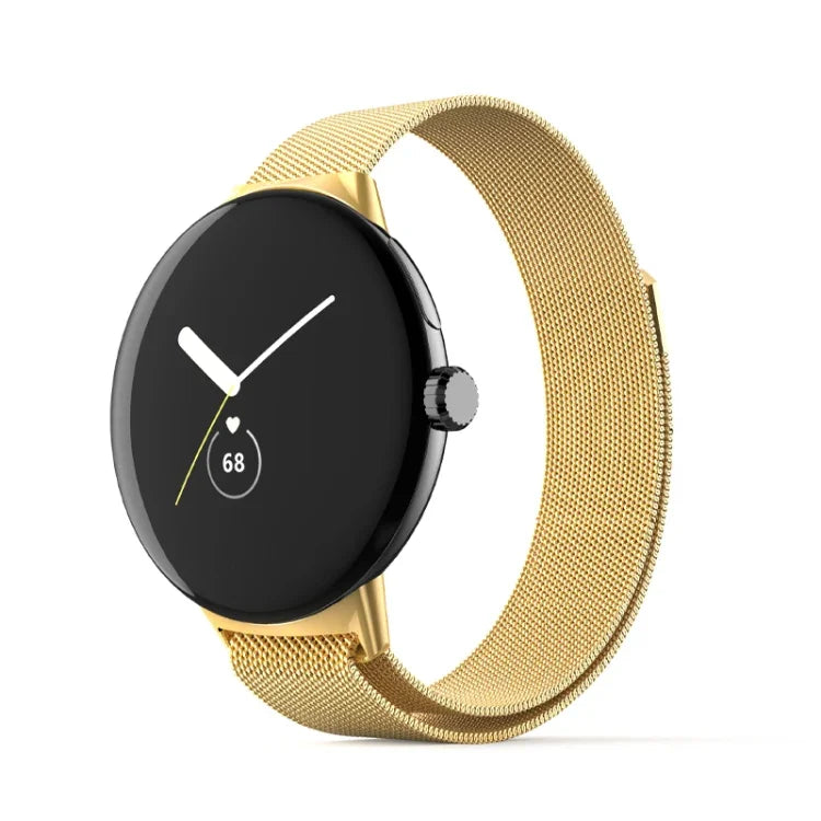 Pulseira de Relógio em Metal de Aço Inoxidável Milanesa, Para Google Pixel Watch