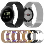Pulseira de Relógio em Metal de Aço Inoxidável Milanesa, Para Google Pixel Watch