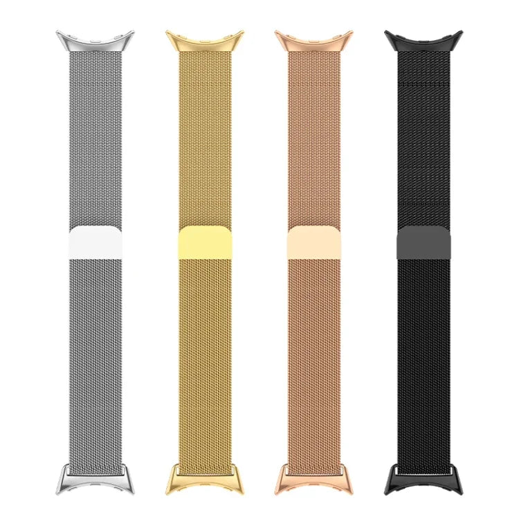 Pulseira de Relógio em Metal de Aço Inoxidável Milanesa, Para Google Pixel Watch