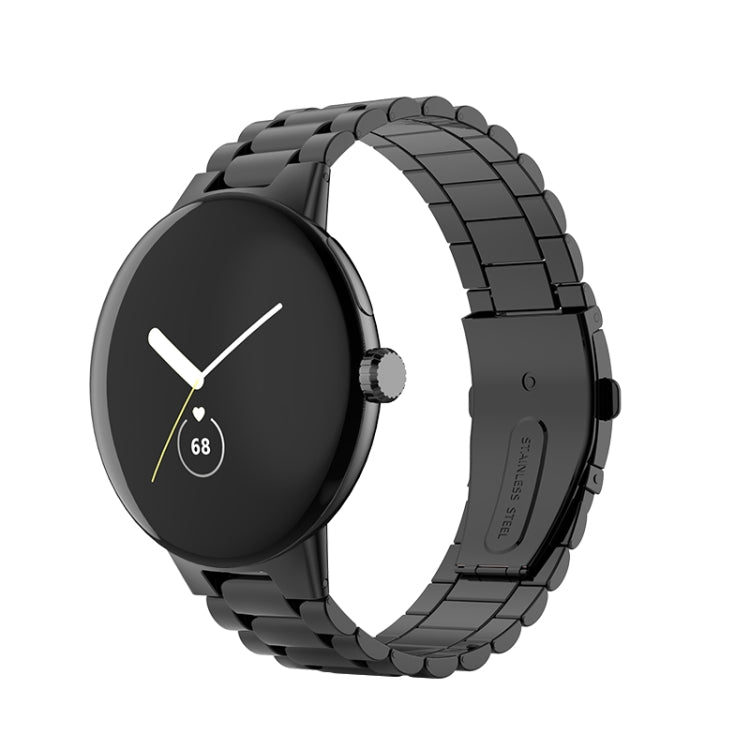 Pulseira de Relógio em Metal de Aço Inoxidável de Três Fios, Para Google Pixel Watch 4 / 3 / 2 / 1 41mm