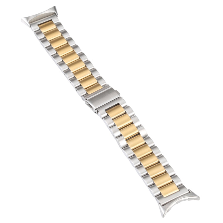 Pulseira de Relógio em Metal de Aço Inoxidável de Três Fios, Para Google Pixel Watch 4 / 3 / 2 / 1 41mm