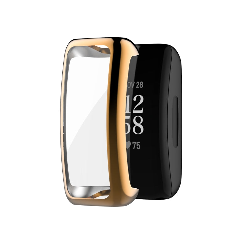 Full Coverage TPU Electroplating Watch Protective Case, For Fitbit Inspire3