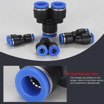 PY-14 LAIZE 2pcs Conector Rápido Pneumático em Plástico Tipo Y Redutor, PY-4 (10pcs), PY-6 (10pcs), PY-8 (10pcs), PY-10 (10pcs), PY-12 (10pcs), PY-14 (2pcs), PY-16 (2pcs)