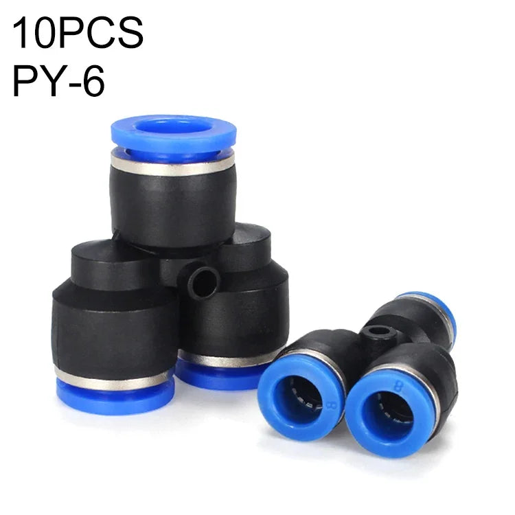 PY-14 LAIZE 2pcs Conector Rápido Pneumático em Plástico Tipo Y Redutor, PY-4 (10pcs), PY-6 (10pcs), PY-8 (10pcs), PY-10 (10pcs), PY-12 (10pcs), PY-14 (2pcs), PY-16 (2pcs)