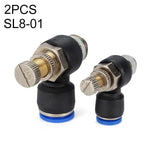 Conector Pneumático de Válvula de Aceleração SL4-01 LAIZE 2pcs, SL4-01 (2pcs), SL4-02, SL4-M5 (2pcs), SL6-01 (2pcs), SL6-02, SL6-03, SL6-04, SL6-M5 (2pcs), SL8-01 (2pcs), SL8-02, SL8-03, SL8-04, SL10-01 (2pcs), SL10-02, SL10-03, SL10-04, SL12-02