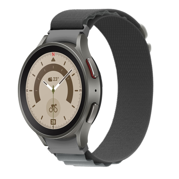 Correia universal de nylon com loop para Samsung Galaxy Watch5 / Watch5 Pro / Watch4 / Watch4 Classic