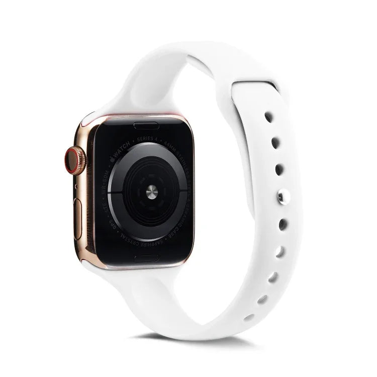 Correia de Pulso Substituta Fina em Silicone, Para Apple Watch 5/4 44mm & 3/2/1 42mm, Para Apple Watch 5/4 40mm & 3/2/1 38mm