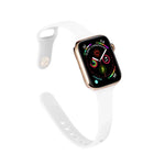 Correia de Pulso Substituta Fina em Silicone, Para Apple Watch 5/4 44mm & 3/2/1 42mm, Para Apple Watch 5/4 40mm & 3/2/1 38mm