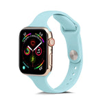 Correia de Pulso Substituta Fina em Silicone, Para Apple Watch 5/4 44mm & 3/2/1 42mm, Para Apple Watch 5/4 40mm & 3/2/1 38mm