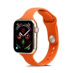 Correia de Pulso Substituta Fina em Silicone, Para Apple Watch 5/4 44mm & 3/2/1 42mm, Para Apple Watch 5/4 40mm & 3/2/1 38mm