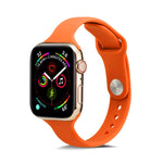 Correia de Pulso Substituta Fina em Silicone, Para Apple Watch 5/4 44mm & 3/2/1 42mm, Para Apple Watch 5/4 40mm & 3/2/1 38mm