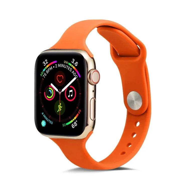 Correia de Pulso Substituta Fina em Silicone, Para Apple Watch 5/4 44mm & 3/2/1 42mm, Para Apple Watch 5/4 40mm & 3/2/1 38mm