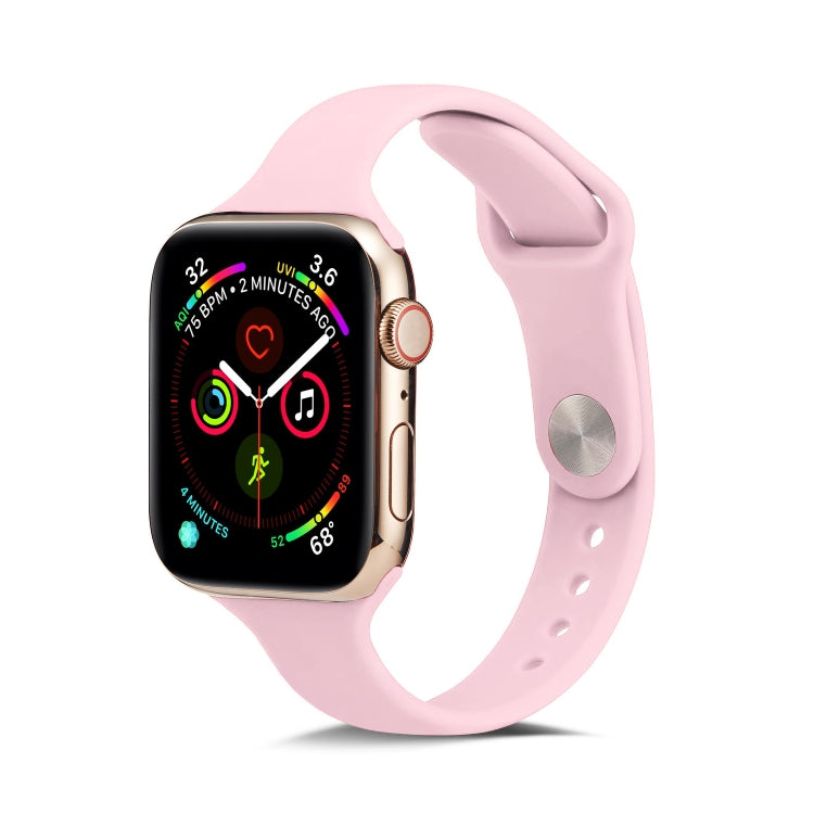 Correia de Pulso Substituta Fina em Silicone, Para Apple Watch 5/4 44mm & 3/2/1 42mm, Para Apple Watch 5/4 40mm & 3/2/1 38mm