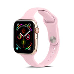 Correia de Pulso Substituta Fina em Silicone, Para Apple Watch 5/4 44mm & 3/2/1 42mm, Para Apple Watch 5/4 40mm & 3/2/1 38mm