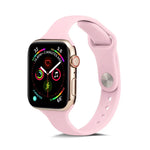 Correia de Pulso Substituta Fina em Silicone, Para Apple Watch 5/4 44mm & 3/2/1 42mm, Para Apple Watch 5/4 40mm & 3/2/1 38mm