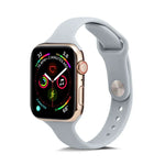 Correia de Pulso Substituta Fina em Silicone, Para Apple Watch 5/4 44mm & 3/2/1 42mm, Para Apple Watch 5/4 40mm & 3/2/1 38mm