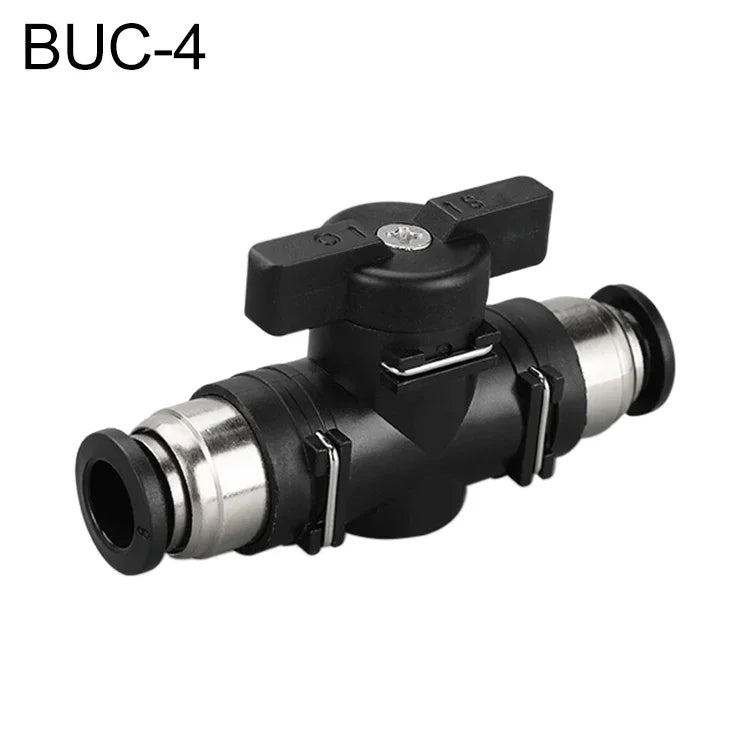Conector Rápido Pneumático de Válvula Manual LAIZE, BUC-4, BUC-6, BUC-8, BUC-10, BUC-12, HVFF-4, HVFF-6, HVFF-8, HVFF-10, HVFF-12