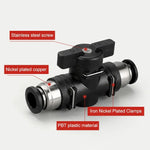 Conector Rápido Pneumático de Válvula Manual LAIZE, BUC-4, BUC-6, BUC-8, BUC-10, BUC-12, HVFF-4, HVFF-6, HVFF-8, HVFF-10, HVFF-12
