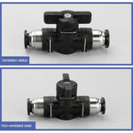 Conector Rápido Pneumático de Válvula Manual LAIZE, BUC-4, BUC-6, BUC-8, BUC-10, BUC-12, HVFF-4, HVFF-6, HVFF-8, HVFF-10, HVFF-12