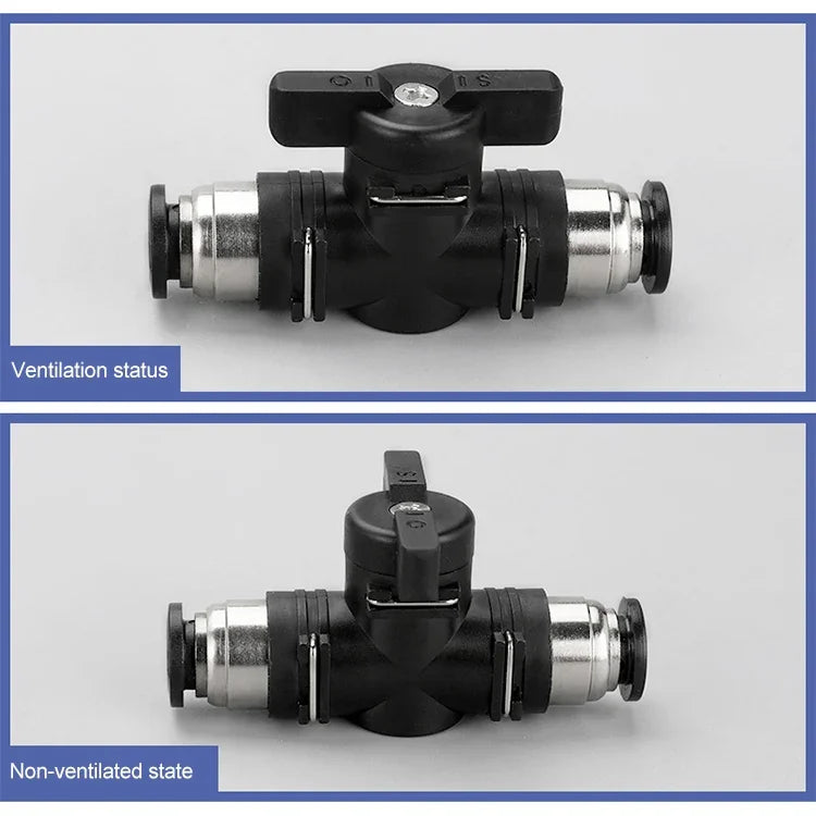 Conector Rápido Pneumático de Válvula Manual LAIZE, BUC-4, BUC-6, BUC-8, BUC-10, BUC-12, HVFF-4, HVFF-6, HVFF-8, HVFF-10, HVFF-12