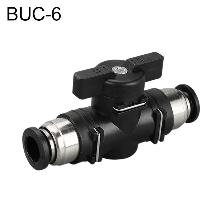 Conector Rápido Pneumático de Válvula Manual LAIZE, BUC-4, BUC-6, BUC-8, BUC-10, BUC-12, HVFF-4, HVFF-6, HVFF-8, HVFF-10, HVFF-12