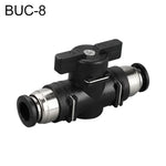 Conector Rápido Pneumático de Válvula Manual LAIZE, BUC-4, BUC-6, BUC-8, BUC-10, BUC-12, HVFF-4, HVFF-6, HVFF-8, HVFF-10, HVFF-12