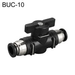 Conector Rápido Pneumático de Válvula Manual LAIZE, BUC-4, BUC-6, BUC-8, BUC-10, BUC-12, HVFF-4, HVFF-6, HVFF-8, HVFF-10, HVFF-12