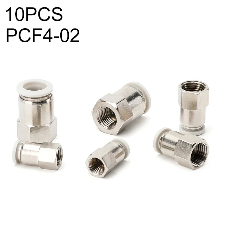 PCF6-02 LAIZE 2pcs Conector Rápido Pneumático de Rosca Fêmea Reto, PCF4-01 (10pcs), PCF4-02 (10pcs), PCF6-01 (10pcs), PCF6-02 (2pcs), PCF6-03 (2pcs), PCF6-04 (1pc), PCF8-01 (2pcs), PCF8-02 (2pcs), PCF8-03 (1pc), PCF8-04 (1pc), PCF10-01 (1pc)