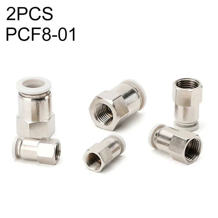 PCF6-02 LAIZE 2pcs Conector Rápido Pneumático de Rosca Fêmea Reto, PCF4-01 (10pcs), PCF4-02 (10pcs), PCF6-01 (10pcs), PCF6-02 (2pcs), PCF6-03 (2pcs), PCF6-04 (1pc), PCF8-01 (2pcs), PCF8-02 (2pcs), PCF8-03 (1pc), PCF8-04 (1pc), PCF10-01 (1pc)