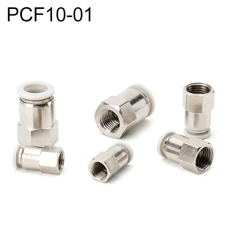 PCF6-02 LAIZE 2pcs Conector Rápido Pneumático de Rosca Fêmea Reto, PCF4-01 (10pcs), PCF4-02 (10pcs), PCF6-01 (10pcs), PCF6-02 (2pcs), PCF6-03 (2pcs), PCF6-04 (1pc), PCF8-01 (2pcs), PCF8-02 (2pcs), PCF8-03 (1pc), PCF8-04 (1pc), PCF10-01 (1pc)