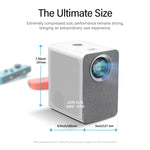 Projetor Mini LED Inteligente AUN ET50 4 polegadas 180 Lumens 1920x1080P, Plugue US, Plugue UE, Plugue UK, Plugue AU