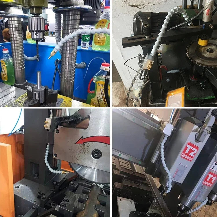 Spray de Lubrificação e Arrefecimento por Névoa para Torno CNC, Máquina de Gravação, Sem Base Magnética, Com Base Magnética