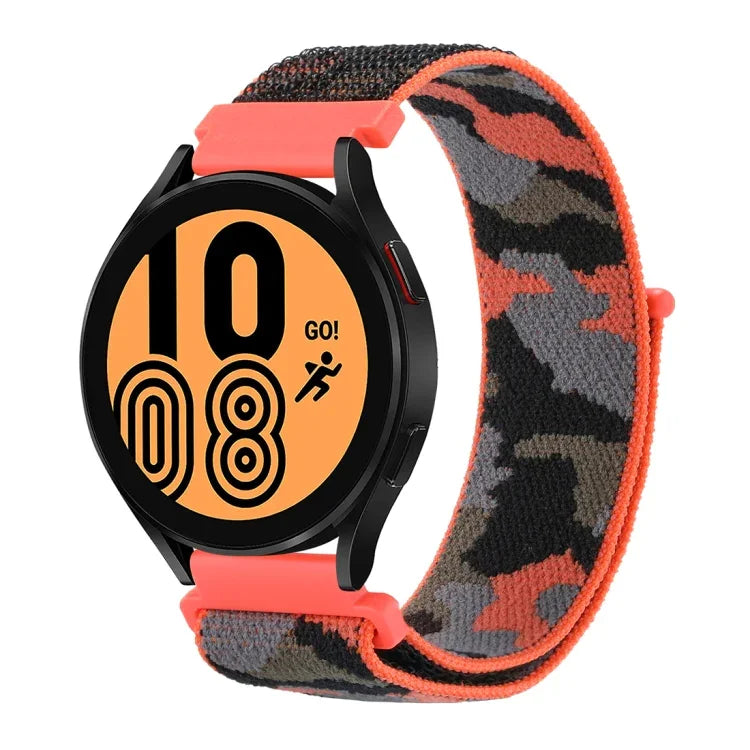 Correia de relógio de nylon camuflado com loop, Para Samsung Galaxy Watch5 40mm/44mm / Watch5 Pro