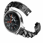 Correia de relógio em corrente de ganga com diamantes em fila, Para Samsung Galaxy Watch5 40mm/44mm / Watch5 Pro