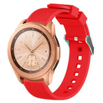 20mm Vertical Grain Silicone Watch Band, For Samsung Galaxy Watch5 40mm/44mm / Watch5 Pro