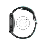 20mm Clasp Two Color Sport Wrist Strap Watchband, For Huawei Watch GT2 42MM, For Galaxy Watch Active2 / Active