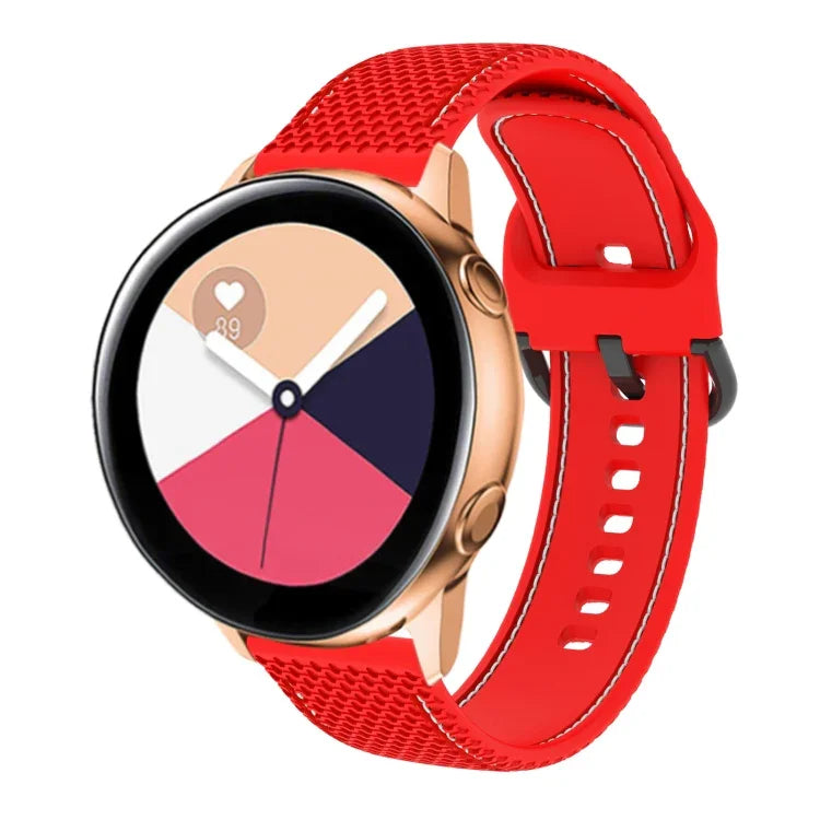 Correia de relógio em silicone com costura bicolor, Para Samsung Galaxy Watch5 40mm/44mm / Watch5 Pro