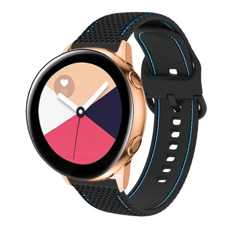 Correia de relógio em silicone com costura bicolor, Para Samsung Galaxy Watch5 40mm/44mm / Watch5 Pro