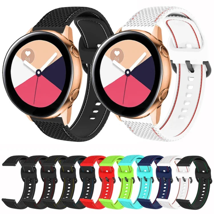 Correia de relógio em silicone com costura bicolor, Para Samsung Galaxy Watch5 40mm/44mm / Watch5 Pro