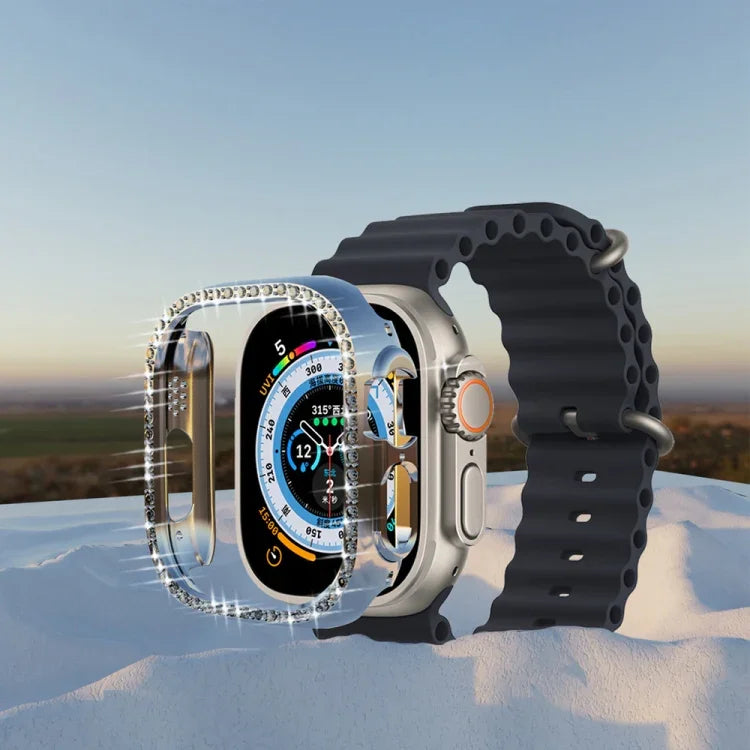 Caixa de Relógio Oca em PC Diamante, para Apple Watch Ultra 3 / 2 / 1 49mm