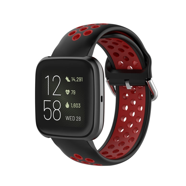 For Fitbit Versa 2 / Versa / Versa Lite 23mm Clasp Two Color Sport Wrist Strap Watchband