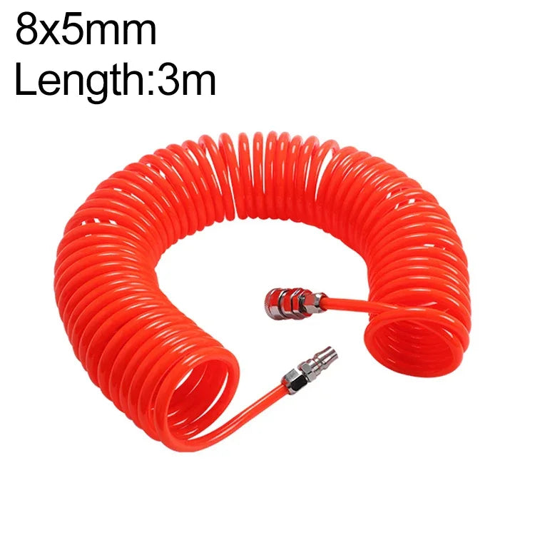 Tubo Flexível de Primavera PU para Ar de Compressor LAIZE com Conector, 8x5mm, 3m, com Conector, 8x5mm, 6m, com Conector, 8x5mm, 9m, com Conector, 8x5mm, 12m, com Conector, 8x5mm, 15m, com Conector, 10x6,5mm, 6m, com Conector