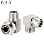PL8-02 Conector Fêmea de Tráquea Rápido de Cobre Níquel LAIZE, PL4-M5, PL4-01, PL4-02, PL6-M5, PL6-01, PL6-02, PL8-01, PL8-02