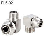 PL8-02 Conector Fêmea de Tráquea Rápido de Cobre Níquel LAIZE, PL4-M5, PL4-01, PL4-02, PL6-M5, PL6-01, PL6-02, PL8-01, PL8-02
