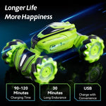 Carro RC de Acrobacias, Escalada, Deriva e Giro JJR/C Q110 2.4G, JJR/C Q110 (Azul), JJR/C Q110 (Verde)
