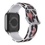 Correia de Relógio Respirável em TPU para Apple Watch, Series 8&7 41mm / SE 2&6&SE&5&4 40mm / 3&2&1 38mm