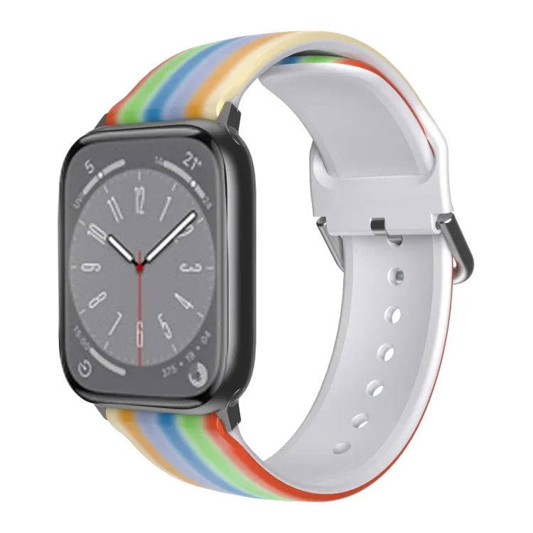 Correia de Relógio Respirável em TPU para Apple Watch, Series 8&7 41mm / SE 2&6&SE&5&4 40mm / 3&2&1 38mm