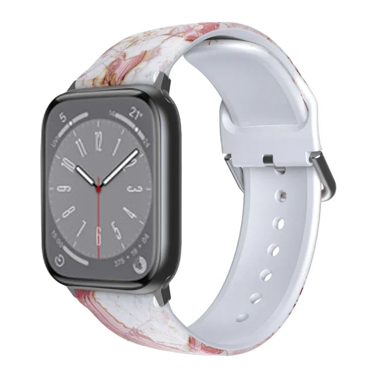 Correia de Relógio Respirável em TPU para Apple Watch, Series 8&7 41mm / SE 2&6&SE&5&4 40mm / 3&2&1 38mm